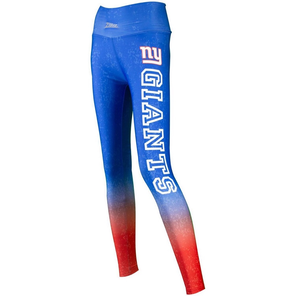 NFL New York Giants Zubaz Gradient Stretch Yoga Leggings NWT